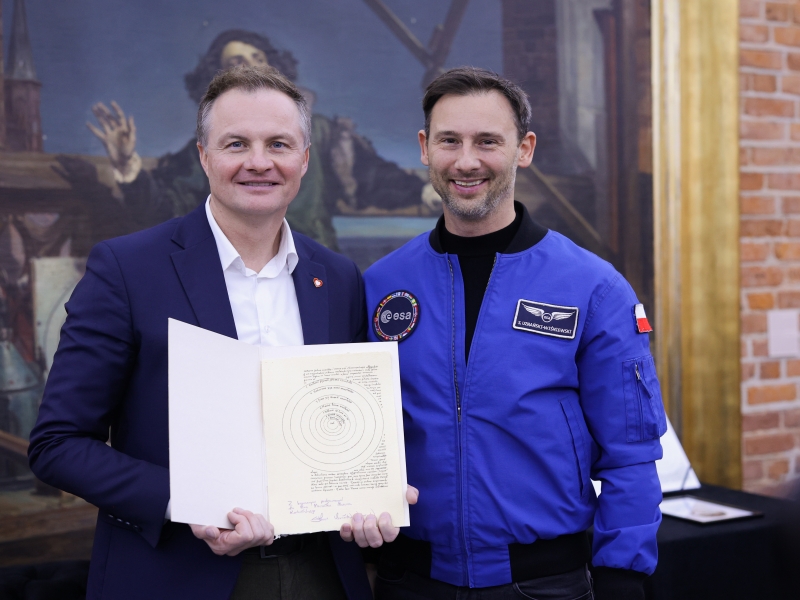 Drugi Polak w kosmosie z wizytą we Fromborku