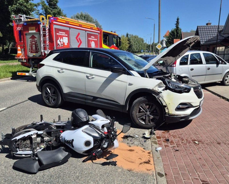 Wymusił pierwszeństwo na motocykliście przy ul. Niepodległości. Wystarczył jeden zły manewr