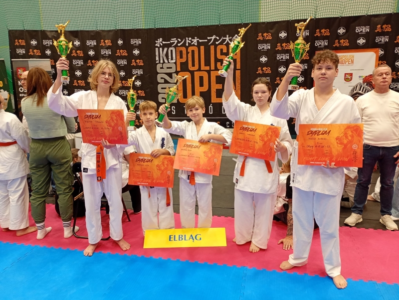 Siedem medali Elbląskiego Klubu Kyokushin Karate na IKO POLISH OPEN CUP w Ostródzie